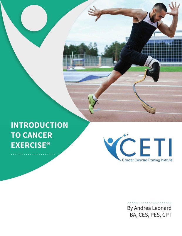 Cover of Introduction to Cancer Exercise by Andrea Leonard, the Cancer Exercise Trainer Level 1 handbook